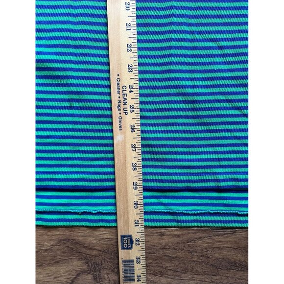 Ralph Lauren Polo Golf Shirt Mens M Cotton Pony Logo Green Blue Stripes - Picture 6 of 8